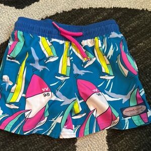 Vineyard Vines Blue and Pink  Swim Shorts like new